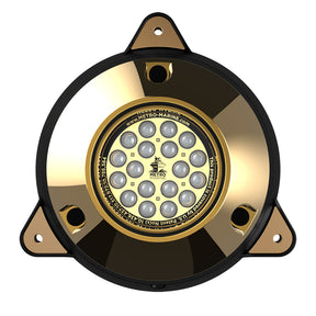 Metro Marine HighOutput Surface Mount Underwater Light wIntelligent Monochromatic LEDs  Green 90 Beam