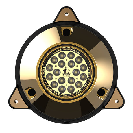Metro Marine HighOutput Surface Mount Underwater Light wIntelligent Monochromatic LEDs  White 90 Beam