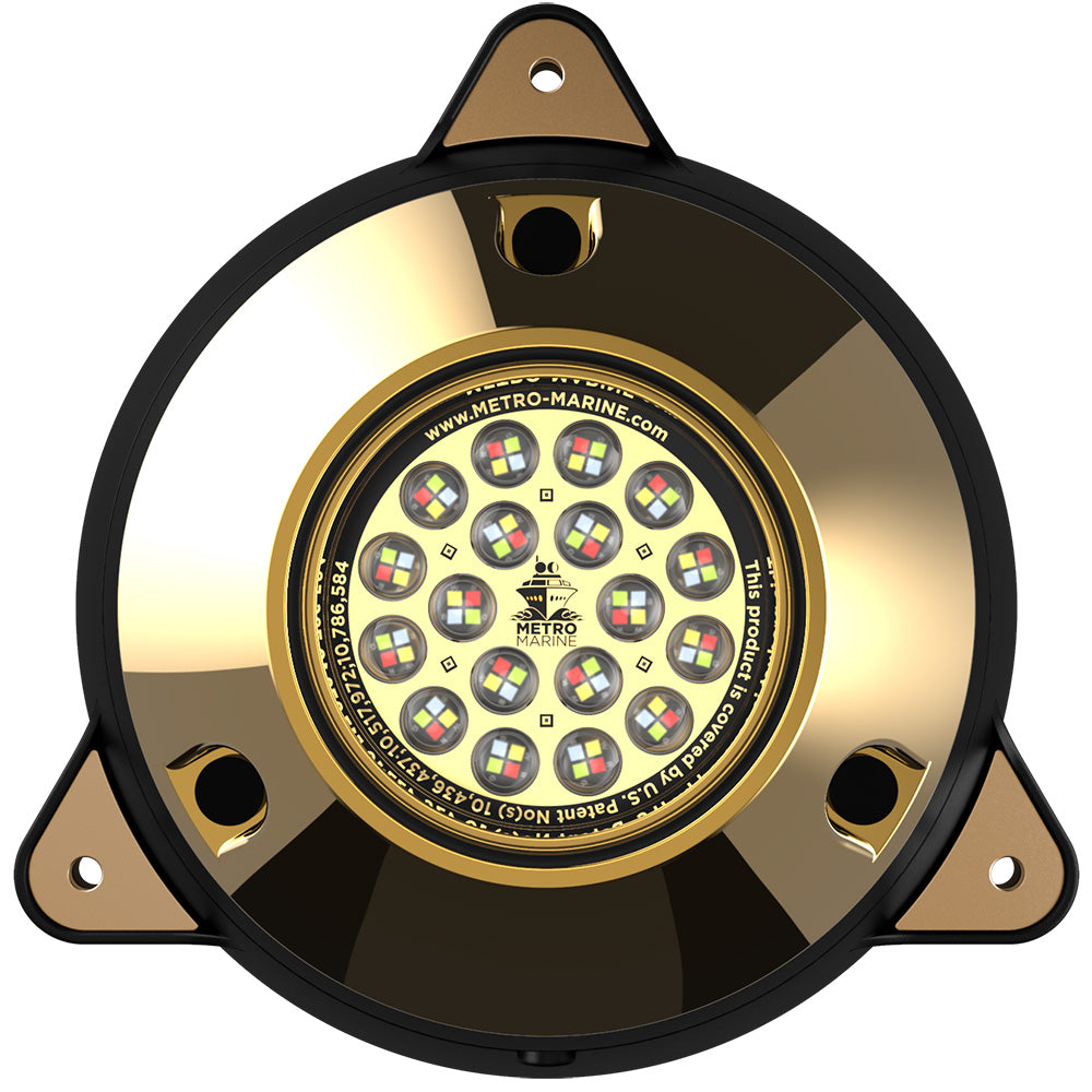 Metro Marine HighOutput Surface Mount Underwater Light wIntelligent Full Spectrum LEDs  RGBW 90 Beam