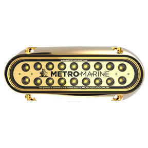Metro Marine HighOutput Elongated Underwater Light wIntelligent Monochromatic LEDs  White 45 Beam