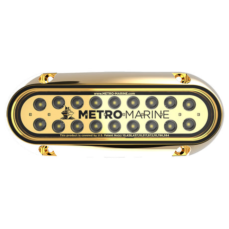 Metro Marine HighOutput Elongated Underwater Light wIntelligent Monochromatic LEDs  White 90 Beam