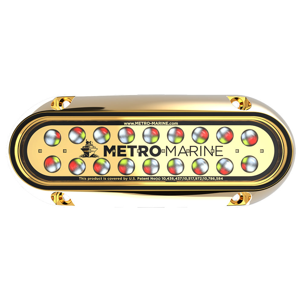 Metro Marine HighOutput Elongated Underwater Light wIntelligent Full Spectrum LEDs  RGBW 45 Beam