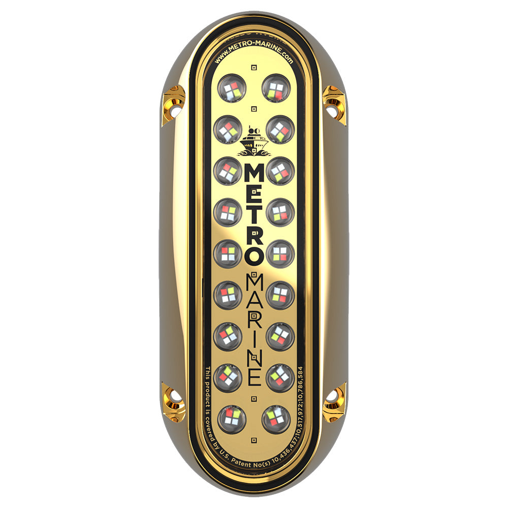 Metro Marine HighOutput Elongated Vertical Mount Light wIntelligent Full Spectrum LEDs  RGBW 90 Beam