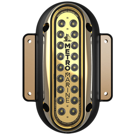 Metro Marine HighOutput Vertical Surface Mount Light wIntelligent Monochromatic LEDs  White 90 Beam