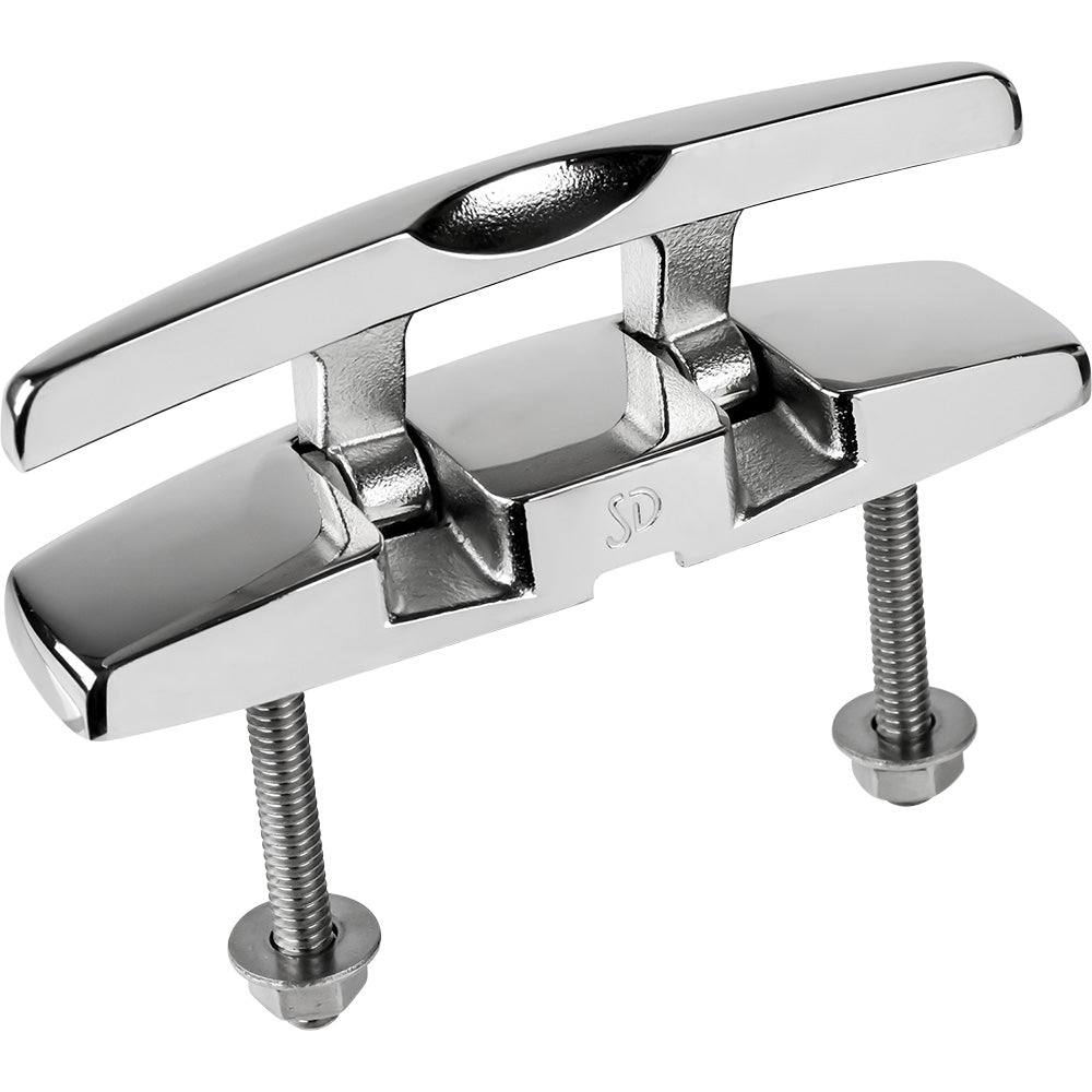 SeaDog 5 Rectangle SS Folding Cleat wHex Bolts