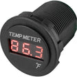 SeaDog Round Red LED Temperature Meter
