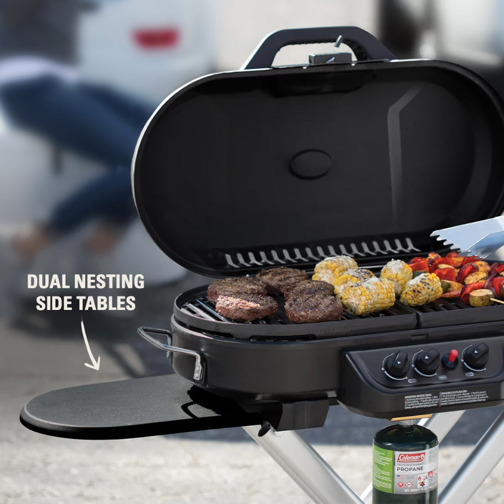 Coleman RoadTrip 285 Standup Propane Gas Grill  Red