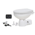 Jabsco Quiet Flush E2 Fresh Water Toilet Regular Bowl  12V  Soft Close Lid