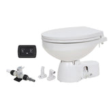 Jabsco Quiet Flush E2 Fresh Water Toilet Regular Bowl  12V  Soft Close Lid