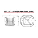 RIGID Industries Radiance Scene  RGBW  Flush Mount  Pair