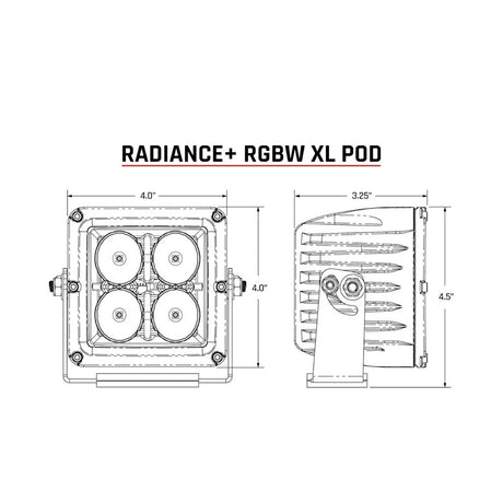 RIGID Industries XL Radiance  Light Pod  RGBW  Pair
