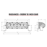 RIGID Industries Radiance  10 Light Bar  RGBW