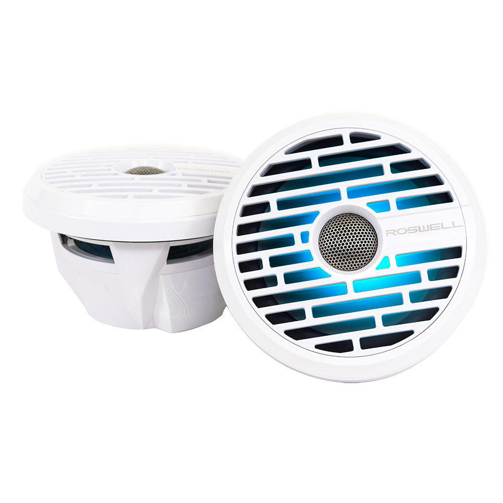 Roswell R1 77 Marine Speakers  White  90W RMS  180W Peak Power