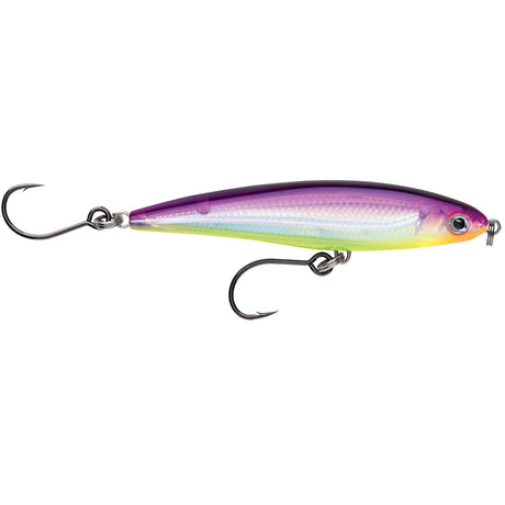 Rapala XRap Twitchin Minnow 4 Purple Chartreuse