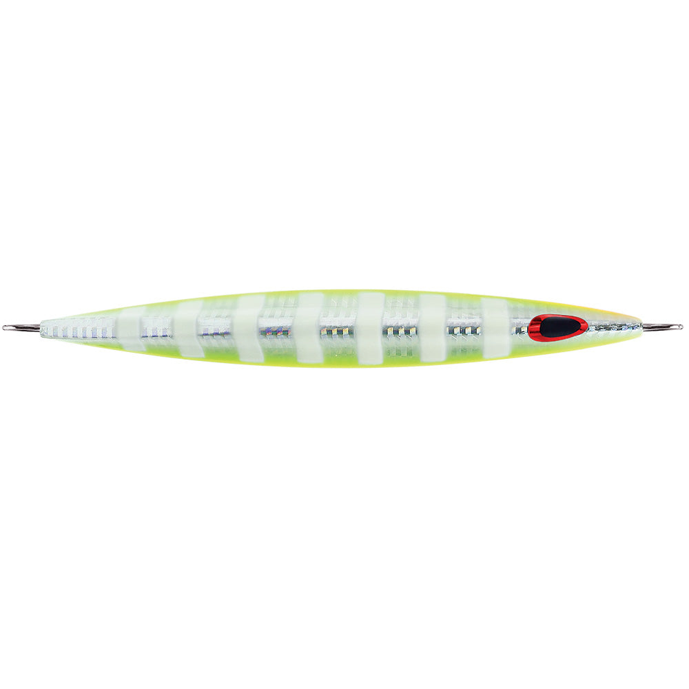 Williamson Kensaki 280 Jig  725  978oz  UV Chartreuse Glow Zebra