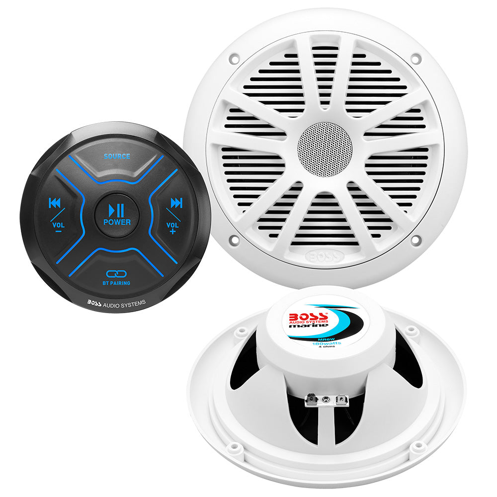 Boss Audio MG150W6 Kit wMGR150B  2 MR6W Speakers