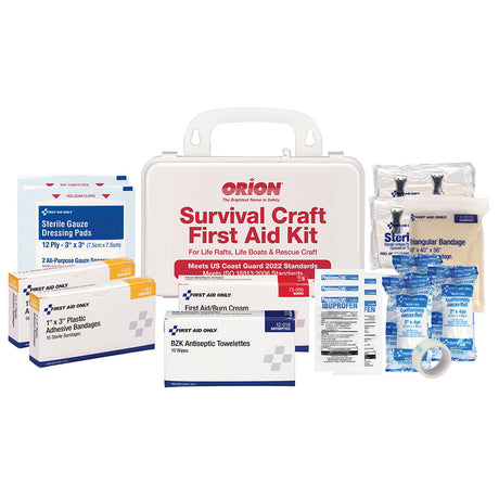 Orion Survival Craft First Aid Kit  Hard Plastic Case