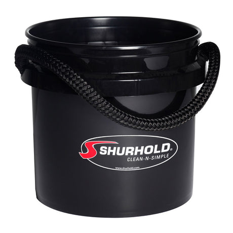 Shurhold Worlds Best Rope Handle Bucket  35 Gallon  Black