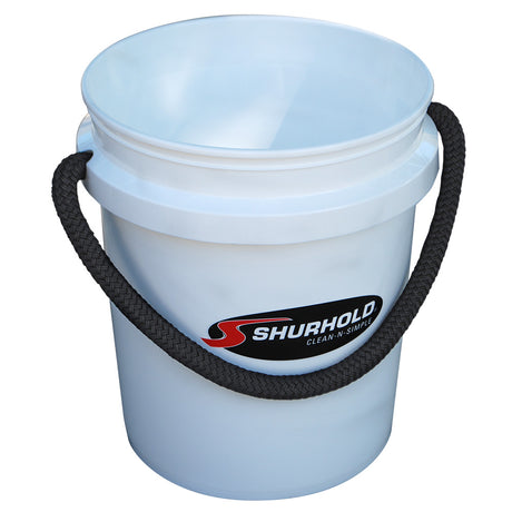 Shurhold Worlds Best Rope Handle Bucket  5 Gallon  White