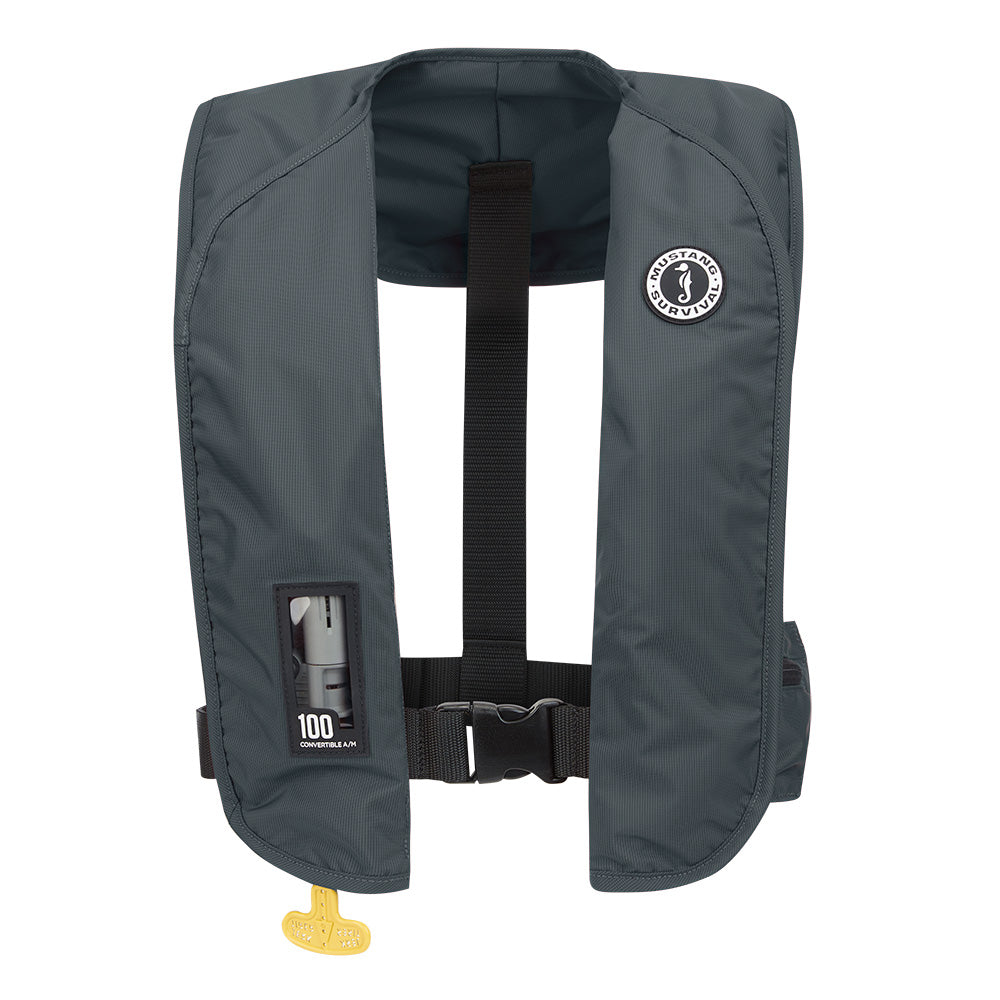 Mustang MIT 100 Convertible Inflatable PFD  Admiral Grey