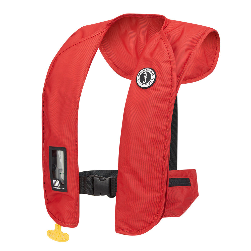 Mustang MIT 100 Convertible Inflatable PFD  Red