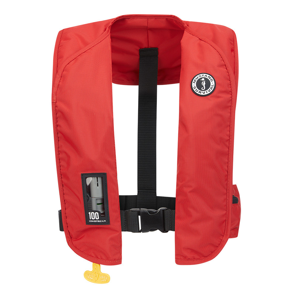 Mustang MIT 100 Convertible Inflatable PFD  Red