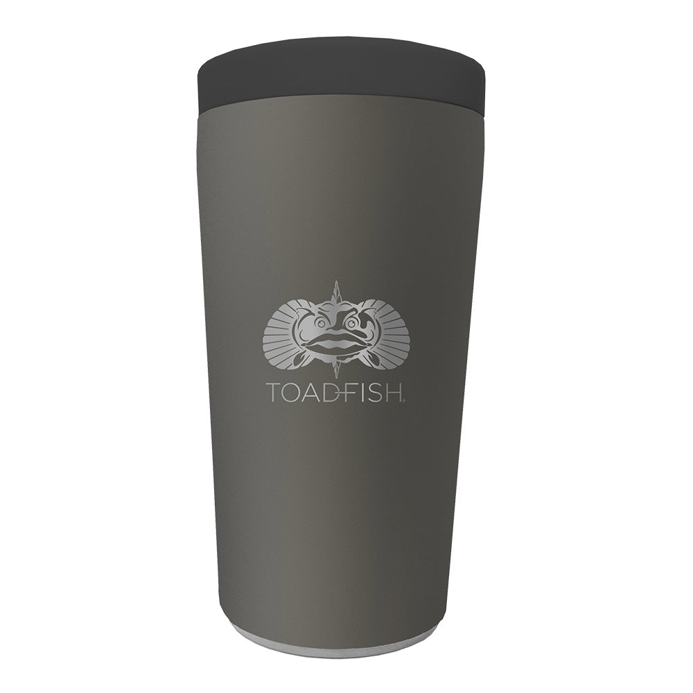 Toadfish NonTipping Can Cooler 20  Universal Design  Graphite