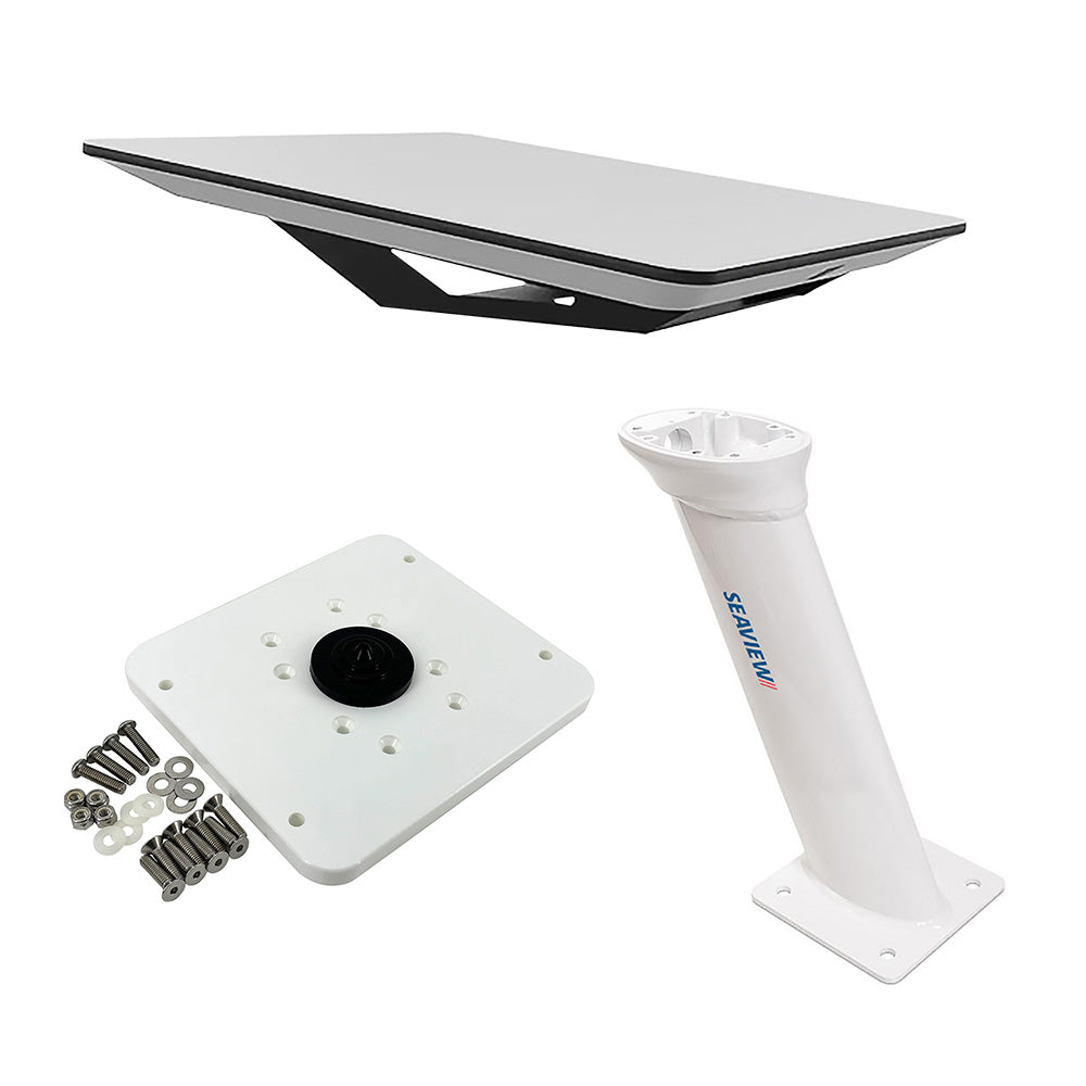 KVH Starlink Flat Panel Kit w16 Seaview Pedestal Mount  ADASTLKA Starlink Top Plate