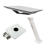 KVH Starlink Flat Panel Kit w24 Seaview Pedestal Mount  ADASTLKA Starlink Top Plate