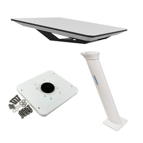 KVH Starlink Flat Panel Kit w24 Seaview Pedestal Mount  ADASTLKA Starlink Top Plate