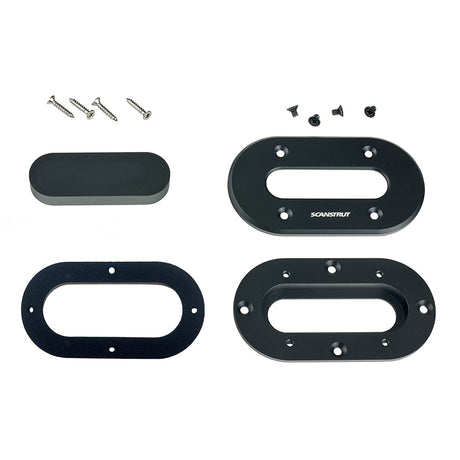 Scanstrut Black Anodized Aluminum LowProfile Multi Cable Seal fCables Up to 15mm