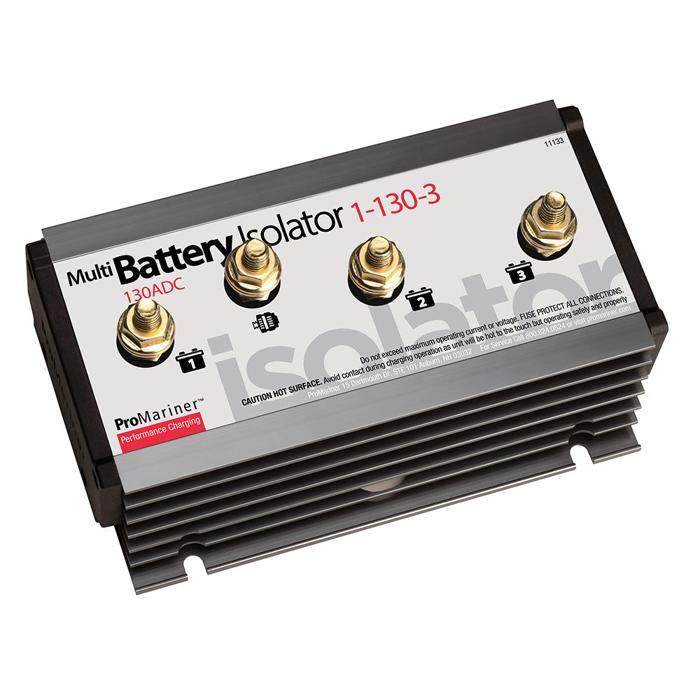 ProMariner Battery Isolator  130 AMP  1 Alternator  3 Battery