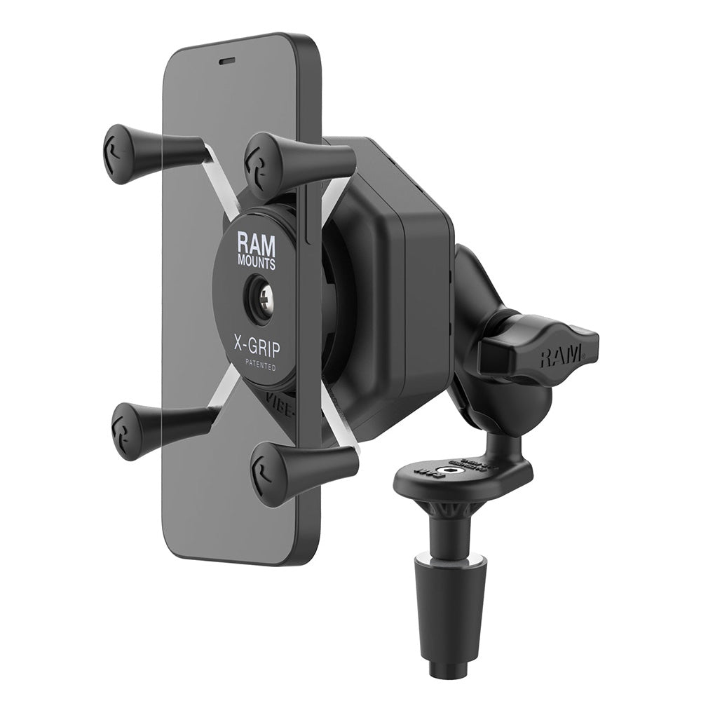 RAM Mount RAM XGrip Phone Mount wVibeSafe  Fork Stem Base  Short