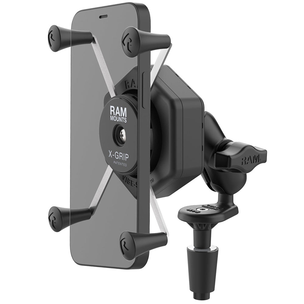 RAM Mount RAM XGrip Large Phone Mount wVibeSafe  Fork Stem Base  Short