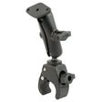 RAM Mount RAM ToughClaw Small Clamp Mount wDiamond Plate
