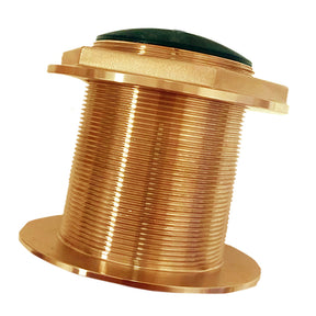 Echonautics Bronze LowProfile ThruHull MediumFrequency CHIRP Transducer  1kW 18 Tilt 85135kHz