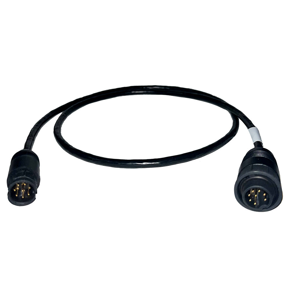 Echonautics 1M Adapter Cable wMale 8Pin Black Box Connector fEchonautics 300W 600W  1kW Transducers