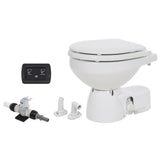 Jabsco Quiet Flush E2 Fresh Water Toilet Compact Bowl  12V  Soft Close Lid