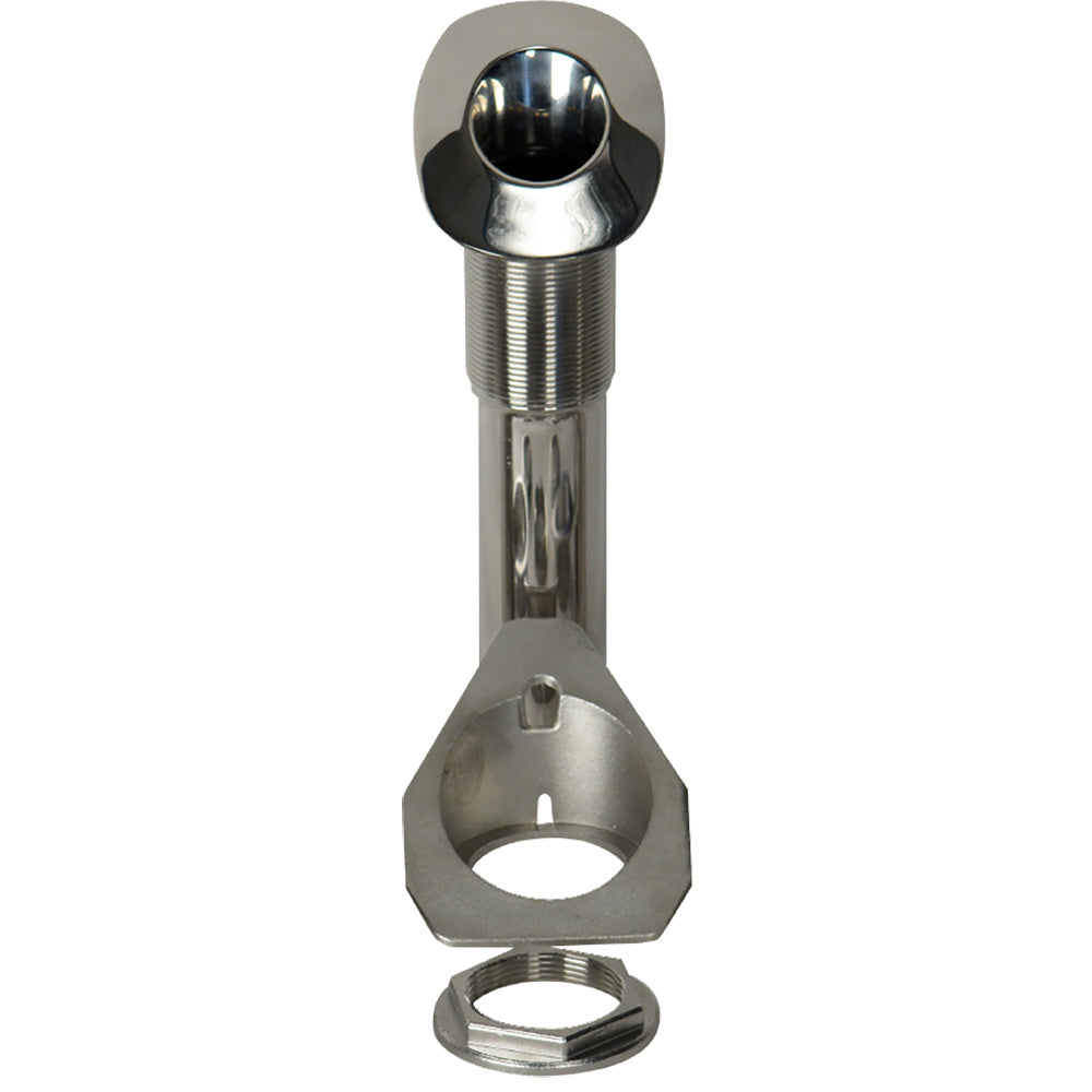 CE Smith 80 Series Screwless Flush Mount Rod Holder  30 Degree  Stainless Steel  Cast Bottom  Black Liner