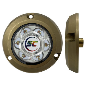 ShadowCaster SC2 Series Bronze Surface Mount Underwater Light  FullColor