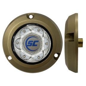 ShadowCaster SC2 Series Bronze Surface Mount Underwater Light  Bimini Blue