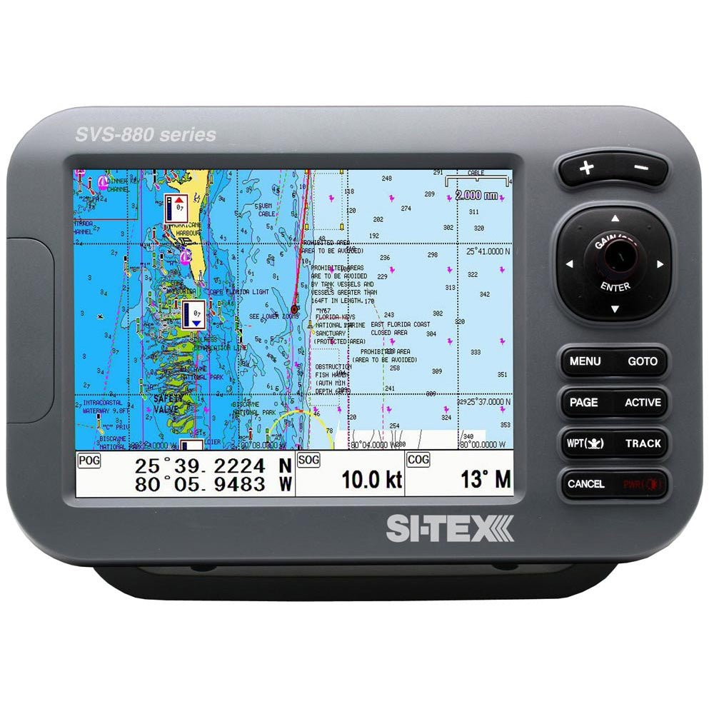 SITEX GPS ChartDual Frequency 600W Sonar System  8 Color LCD wInternal  External GPS Antenna  CMAP 4D Card