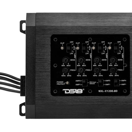 DS18 NXL 8Channel FullRange Class D MarinePowersports Amplifier  8 x 150W RMS 4Ohm