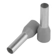 Pacer Grey 12 AWG Wire Ferrule  10mm Length  25 Pack
