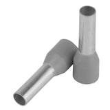 Pacer Grey 12 AWG Wire Ferrule  10mm Length  25 Pack
