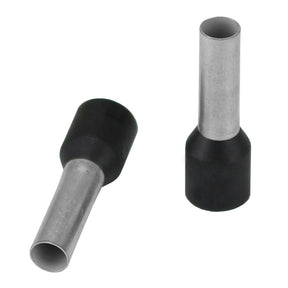 Pacer Black 10 AWG Wire Ferrule  10mm Length  25 Pack