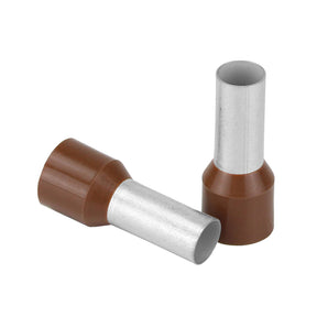 Pacer Brown 4 AWG Wire Ferrule  16mm Length  10 Pack