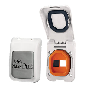 SmartPlug Data Port CaseInlet Only  White Cover wOne Blank Plug  One Open Port