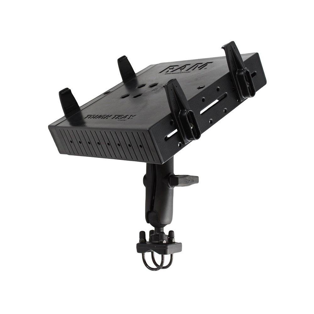 RAM Mount RAM ToughTray Double Ball Mount wDouble UBolt Rail Base