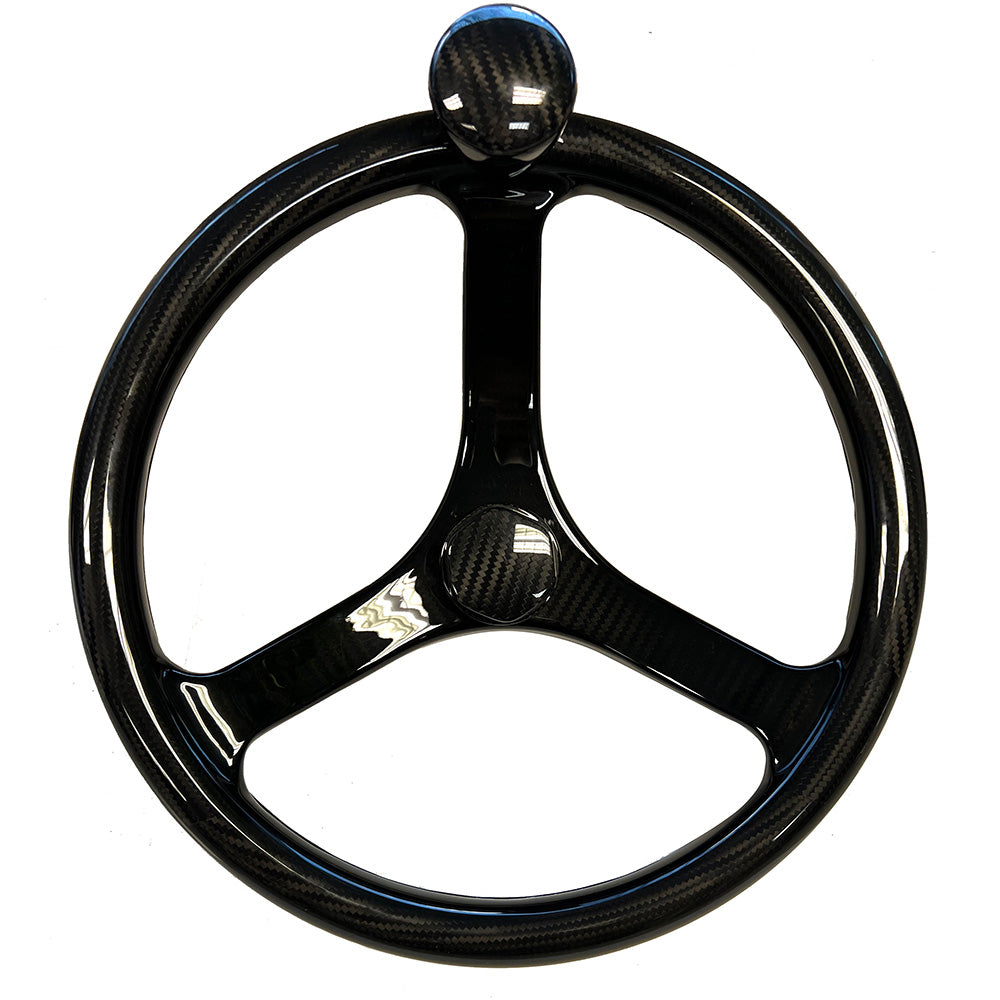 Schmitt Marine Carbon Fiber Primus Wheel wKnob 135 wSanntoprene Finger Grip 34 Tapered Shaft wCF Nut